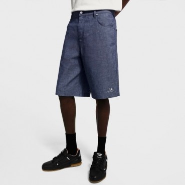 루이비통 남성 데님 쇼츠 - Louis vuitton Mens Denim Shorts 