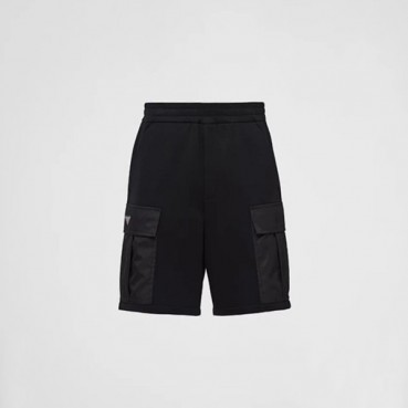 프라다 남성 블랙 반바지 - Prada Mens Black Half