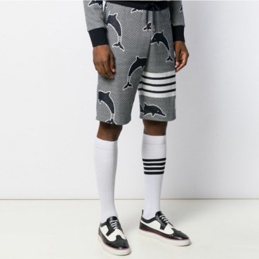 톰브라운 남성 클래식 반바지 - Thom Browne Mens Classic Half