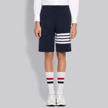 톰브라운 남성 네이비 반바지 - Thom Browne Mens Navy Half