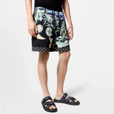 루이비통 남성 블루 반바지 - Louis vuitton Mens Blue Half