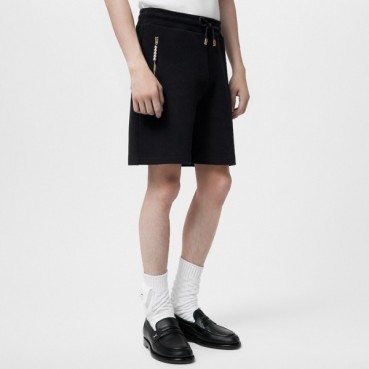 루이비통 남성 블랙 반바지 - Louis vuitton Mens Black Half