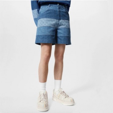 루이비통 남성 블루 반바지 - Louis vuitton Mens Blue Half