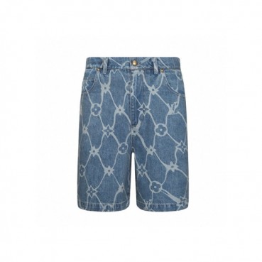 루이비통 남성 블루 반바지 - Louis vuitton Mens Blue Half