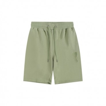 아미 남성 그린 반바지 - Ami Mens Green Half