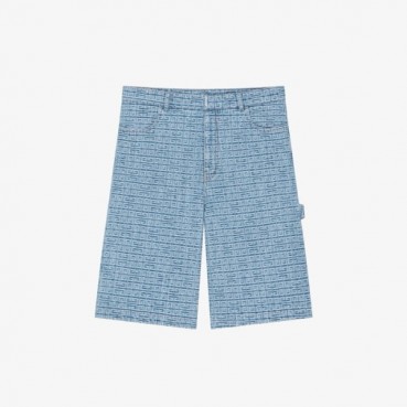 지방시 남성 블루 반바지 - Givenchy Mens Blue Half