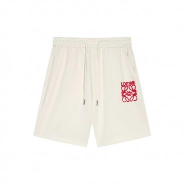 로에베 남성 캐쥬얼 화이트 반바지 - Loewe Mens White Half