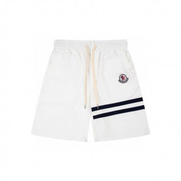 몽클레어 남성 화이트 반바지 - Moncler Mens White Half