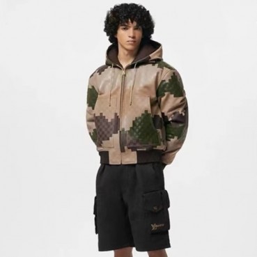 루이비통 남성 블랙 반바지 - Louis vuitton Mens Black Half