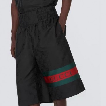 구찌 남성 캐쥬얼 블랙 반바지 - Gucci Mens Black Half