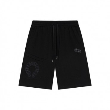 크롬하츠 남성 캐쥬얼 블랙 반바지 - Chrom Hearts Mens Black Half