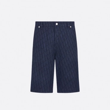 디올 남성 캐쥬얼 네이비 반바지 - Dior Mens Navy Half
