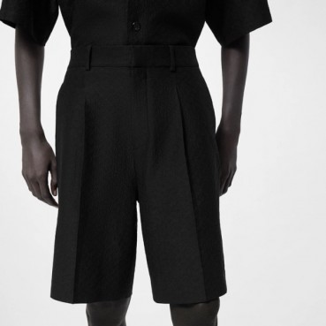 루이비통 남성 블랙 반바지 - Louis vuitton Mens Black Half