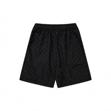 루이비통 남성 블랙 반바지 - Louis vuitton Mens Black Half