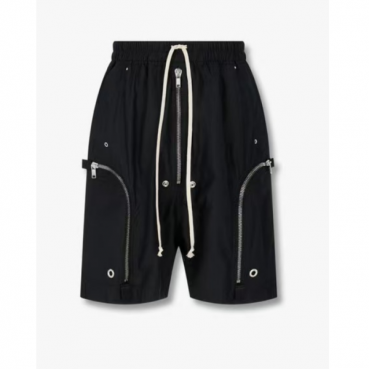 릭 오웬스 남성 모던 블랙 반바지 - Rick Owens Mens Black Half