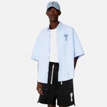 아미 남성 블랙 반바지 - Ami Mens Black Half