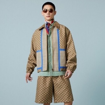 구찌 남성 캐쥬얼 브라운 반바지 - Gucci Mens Brown Half
