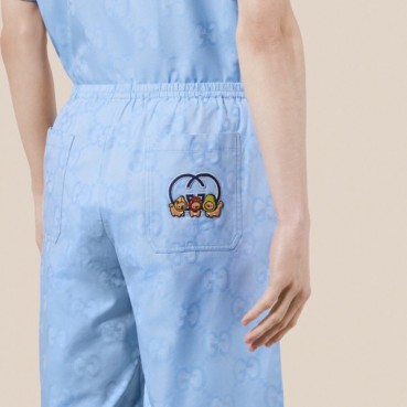 구찌 남성 캐쥬얼 블루 반바지 - Gucci Mens Blue Half