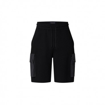 루이비통 남성 블랙 반바지 - Louis vuitton Mens Black Half