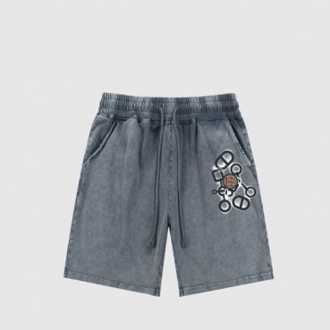 에르메스 남성 블루 반바지 - Hermes Mens Blue Half