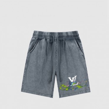 루이비통 남성 블루 반바지 - Louis vuitton Mens Blue Half