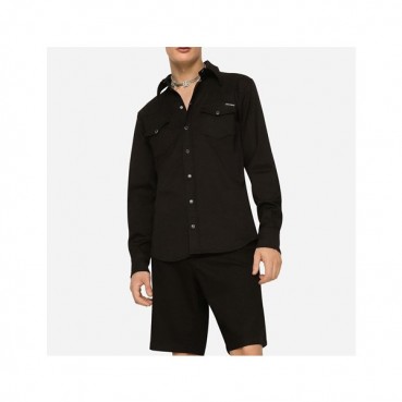 돌체앤가바나 남성 블랙 반바지 - Dolce&Gabbana Mens Black Half
