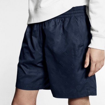루이비통 남성 블랙 반바지 - Louis vuitton Mens Black Half