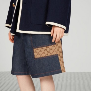 구찌 남성 캐쥬얼 블루 반바지 - Gucci Mens Blue Half