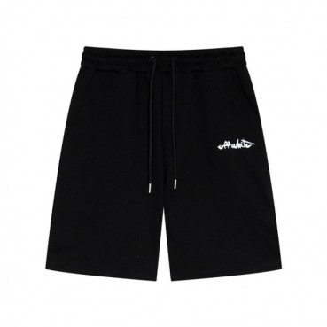 오프화이트 남성 블랙 캐쥬얼 반바지 - Off white Mens Black Half