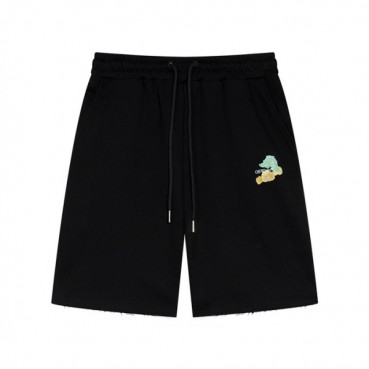 오프화이트 남성 블랙 캐쥬얼 반바지 - Off white Mens Black Half
