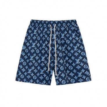 루이비통 남성 블루 반바지 - Louis vuitton Mens Blue Half
