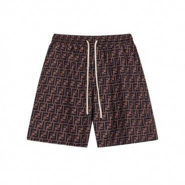 펜디 남성 캐쥬얼 브라운 반바지 - Fendi Mens Brown Half