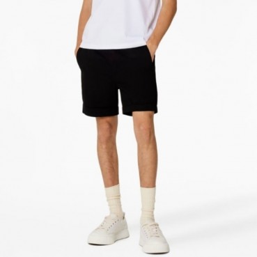 아미 남성 블랙 반바지 - Ami Mens Black Half