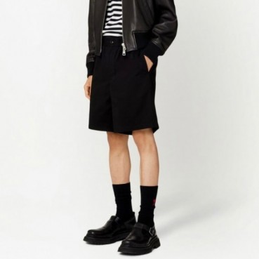 아미 남성 블랙 반바지 - Ami Mens Black Half