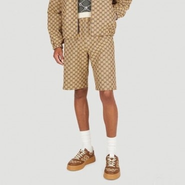 구찌 남성 캐쥬얼 카멜 반바지 - Gucci Mens Camel Half