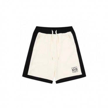 로에베 남성 캐쥬얼 화이트 반바지 - Loewe Mens White Half