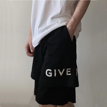 지방시 남성 캐쥬얼 블랙 반바지 - Givenchy Mens Black Half
