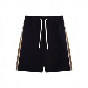 펜디 남성 캐쥬얼 블랙 반바지 - Fendi Mens Black Half