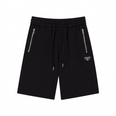 프라다 남성 모던 블랙 반바지 - Mens Black Half