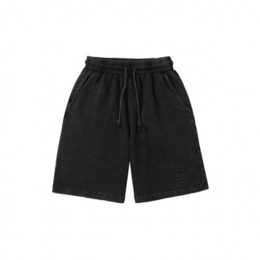 발렌시아가 남성 캐쥬얼 블랙 반바지 - Mens Black Half