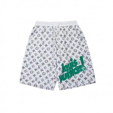 루이비통 남성 화이트 반바지 - Mens White Half