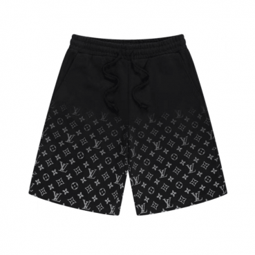 루이비통 남성 블랙 반바지 - Mens Black Half