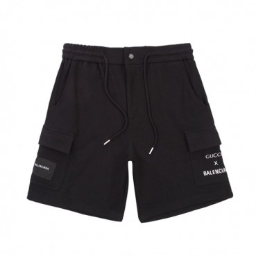발렌시아가 남성 트렌디 블랙 반바지 - Mens Black Half