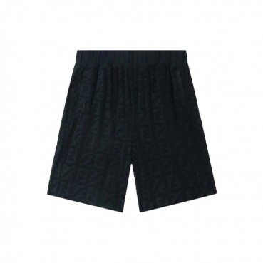펜디 남성 캐쥬얼 블랙 반바지 - Mens Black Half