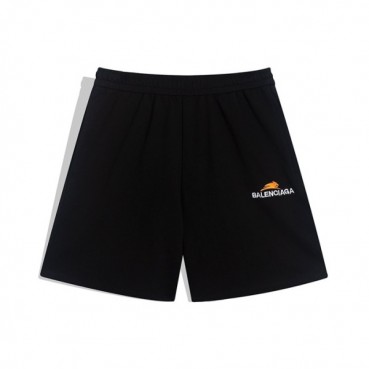 발렌시아가 남성 트렌디 블랙 반바지 - Mens Black Half