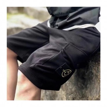 스톤아일랜드 남성 캐쥬얼 블랙 반바지 - Mens Black Half