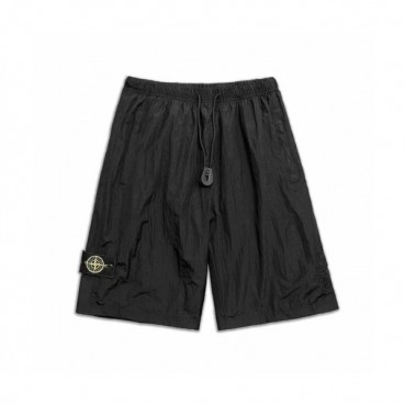 스톤아일랜드 남성 캐쥬얼 블랙 반바지 - Mens Black Half