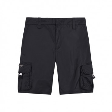 프라다 남성 모던 블랙 반바지 - Mens Black Half