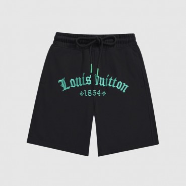 루이비통 남성 블랙 반바지 - Mens Black Half