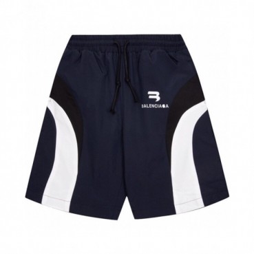 발렌시아가 남성 트렌디 네이비 반바지 - Mens Navy Half